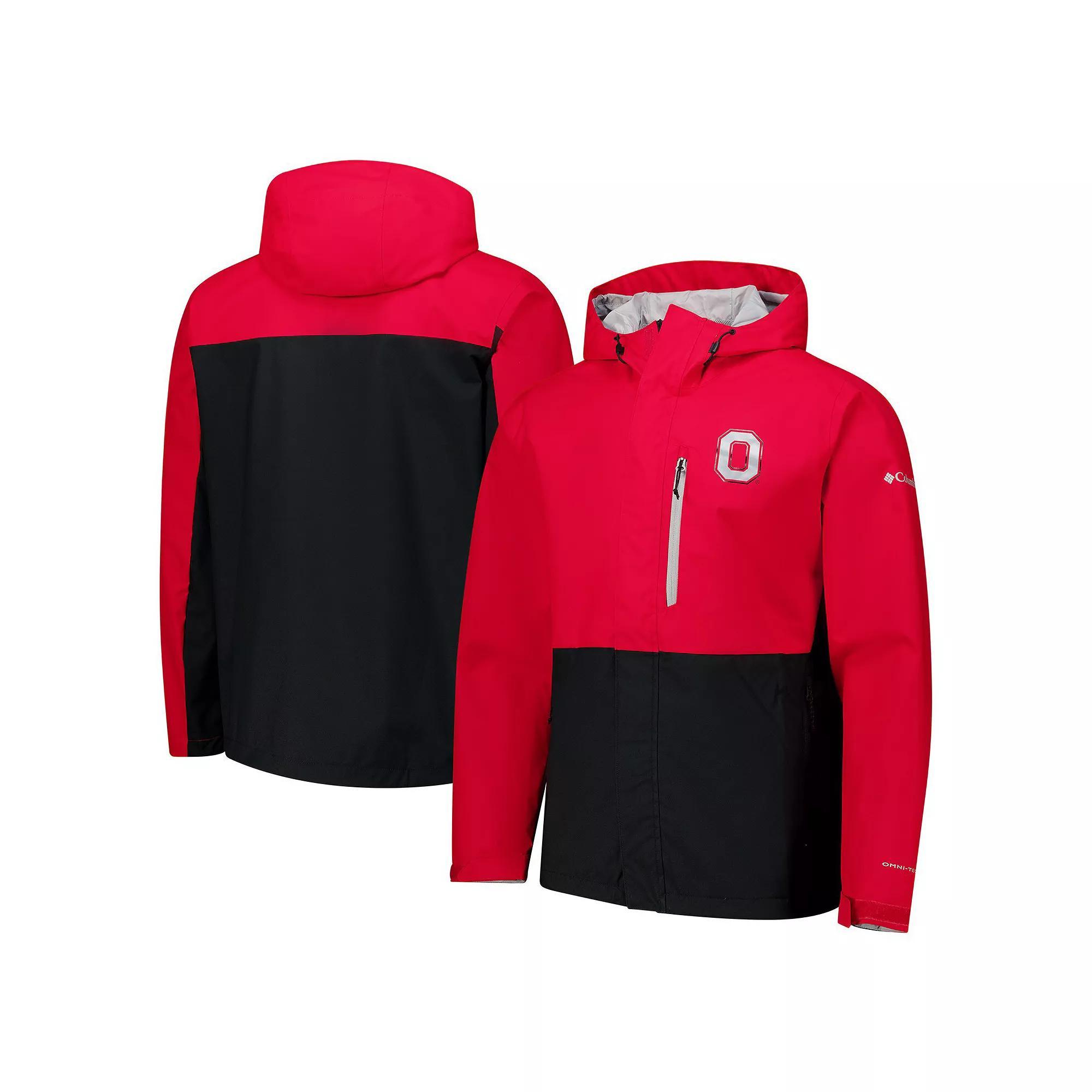 Men's Columbia  Scarlet Ohio State Buckeyes Field Bound Omni-Tech™ Full-Zip Jacket, Size: Large, Red Product Image