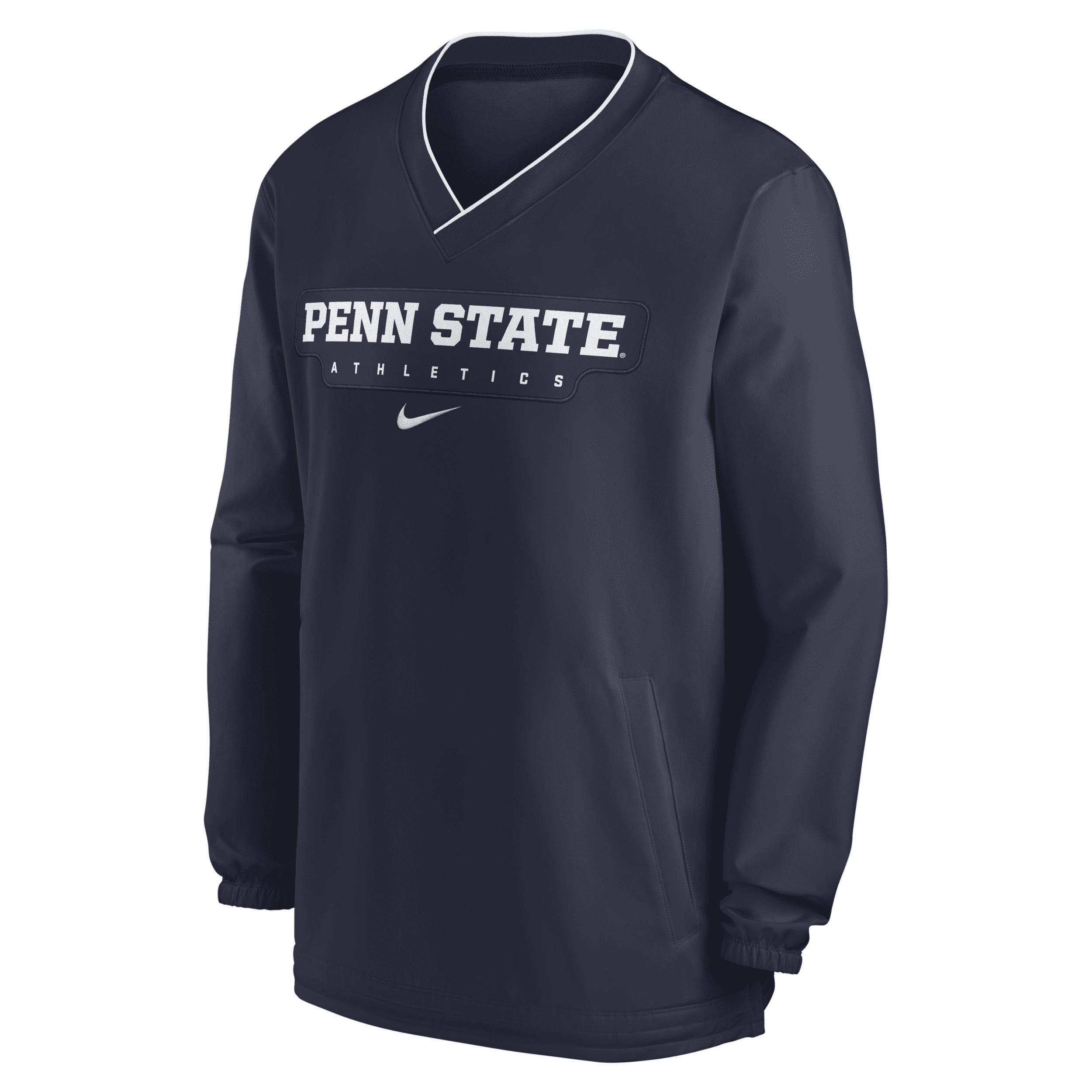 Men's Nike Navy Penn State Nittany Lions 2024 Sideline Pullover Windshirt, Size: Medium, Blue Product Image