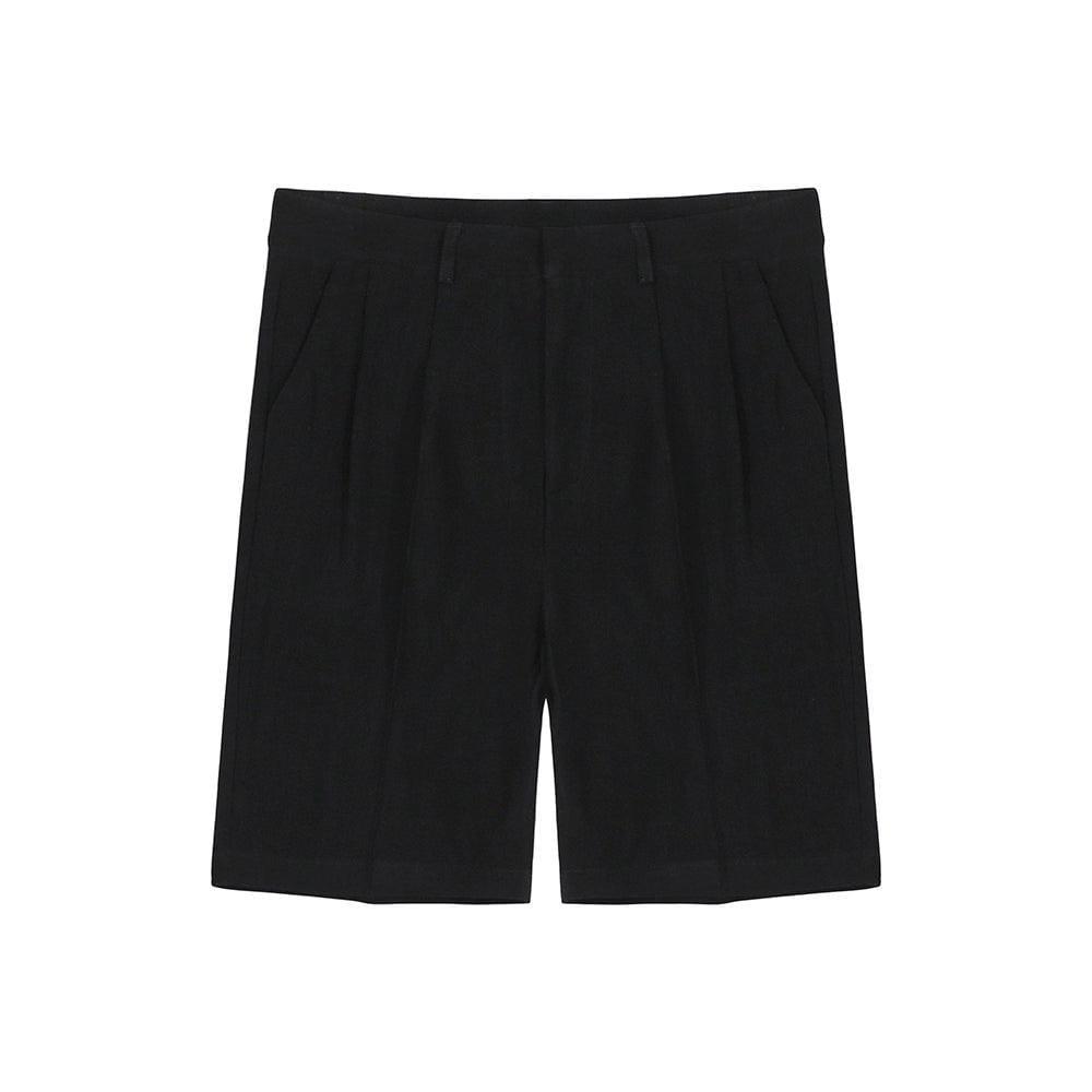 RT No. 1715 LINEN PLEATED SHORTS Product Image