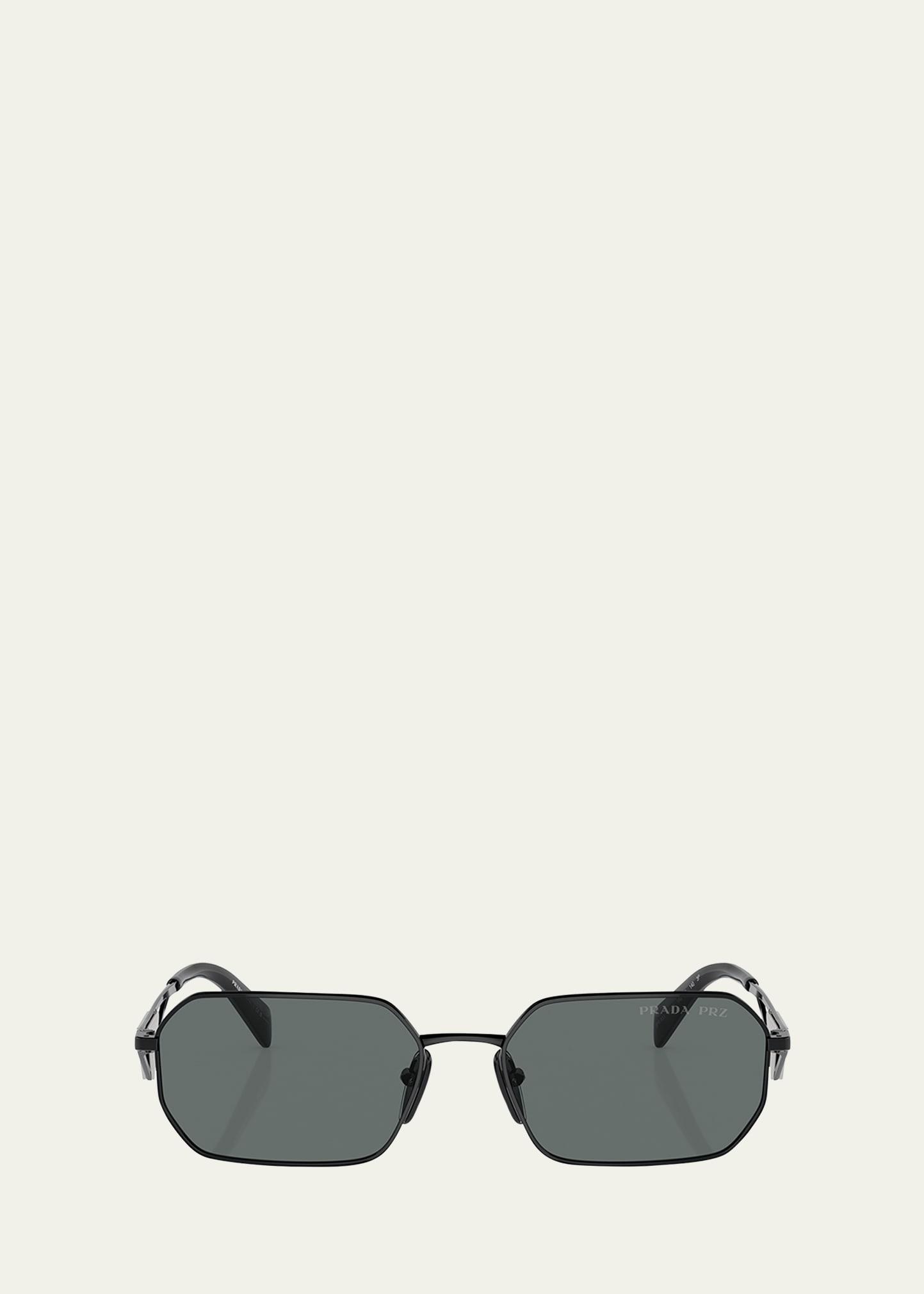 Polarized Steel Rectangle Sunglasses Product Image
