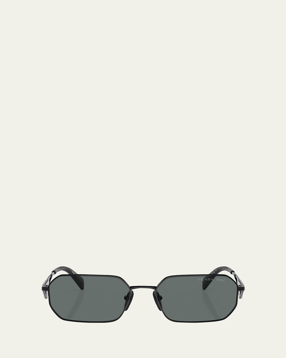 Polarized Steel Rectangle Sunglasses Product Image