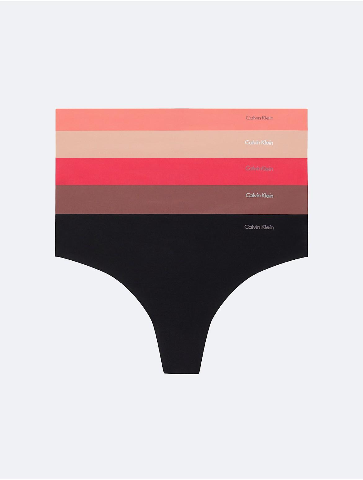 Calvin Klein Women's Invisibles 5-Pack Thong - Multi - M Product Image