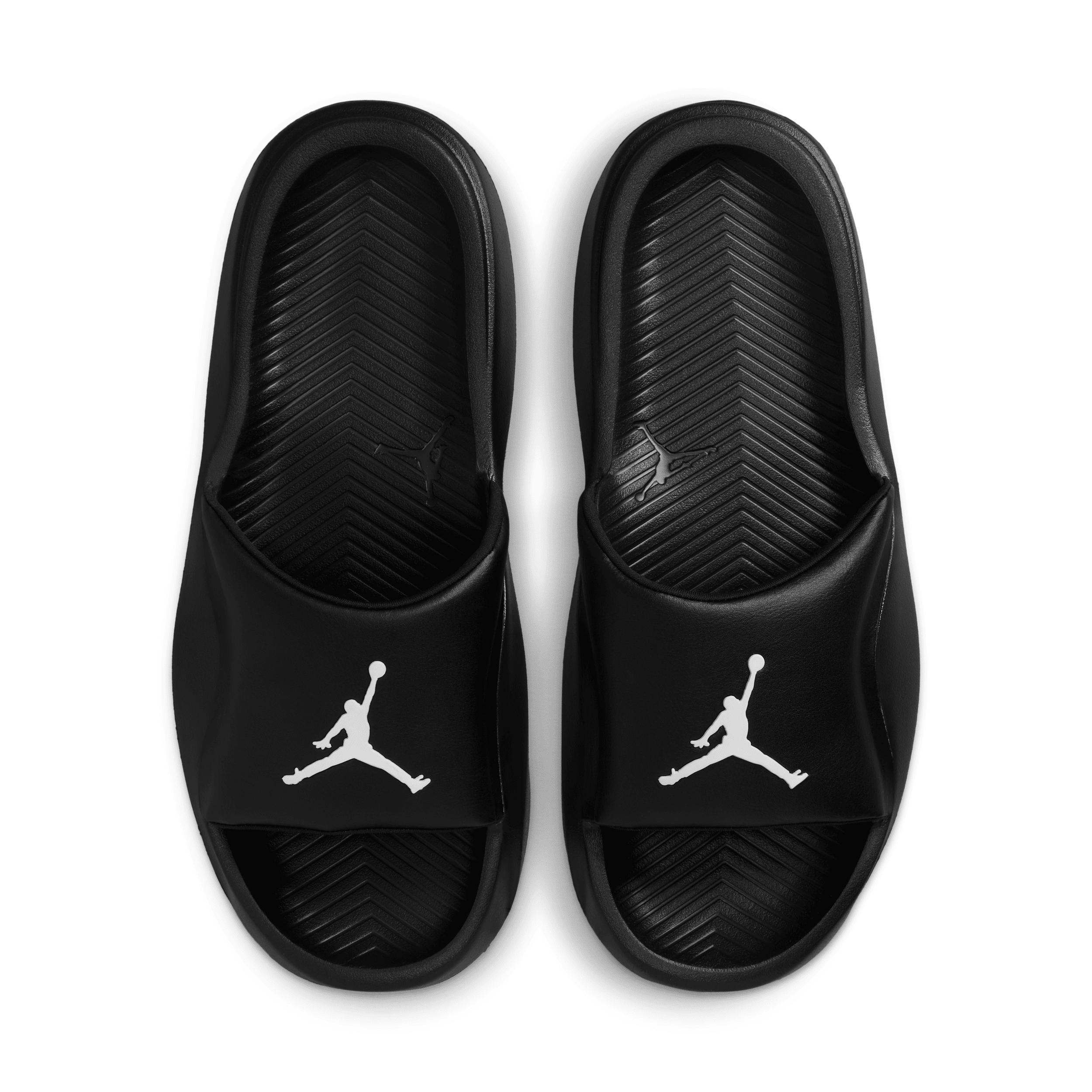 Jordan Men's Franchise Slide Sandals in Black/Black Size 14 Leather Product Image