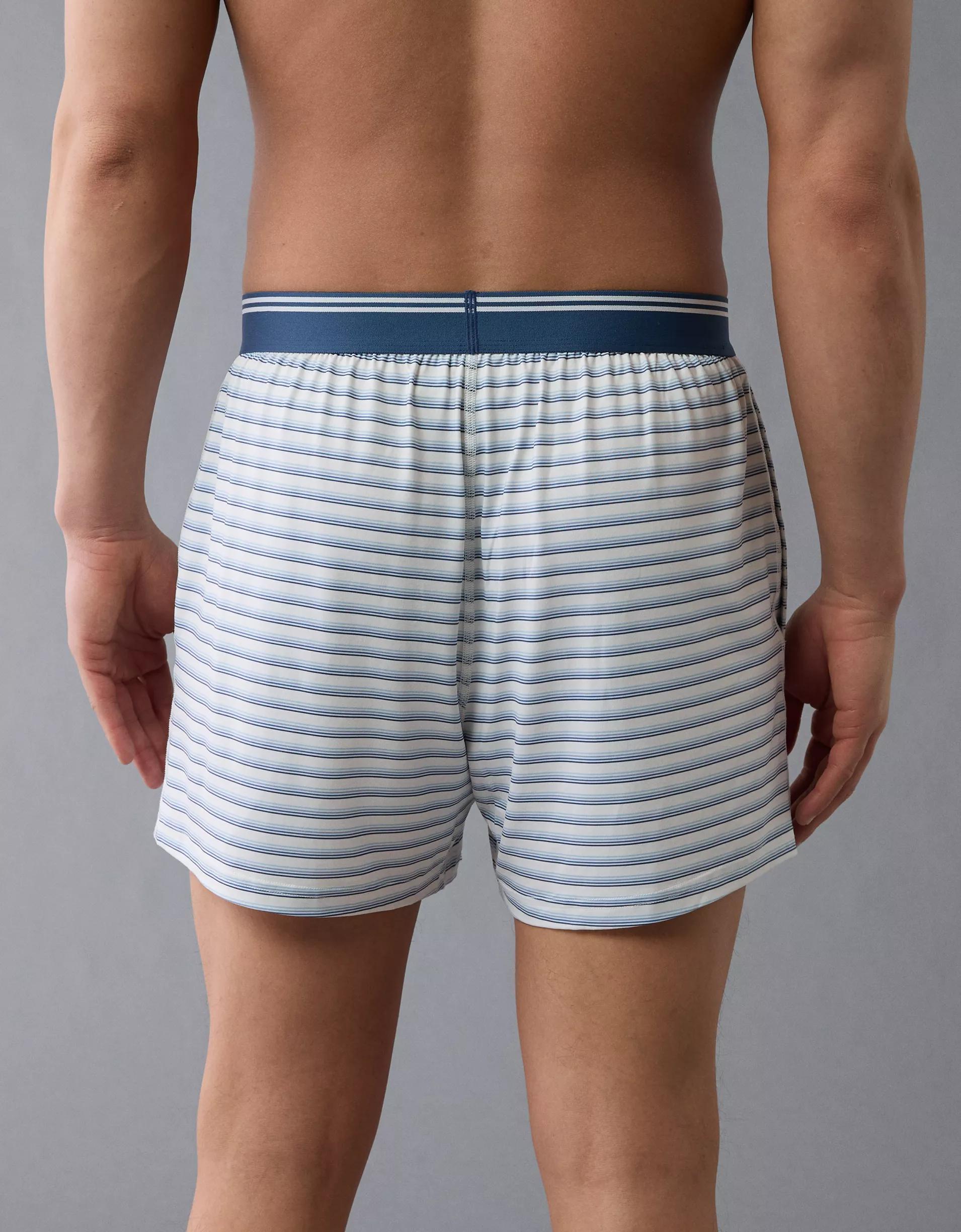 AEO Men's Striped Ultra Soft Pocket Boxer Short Product Image