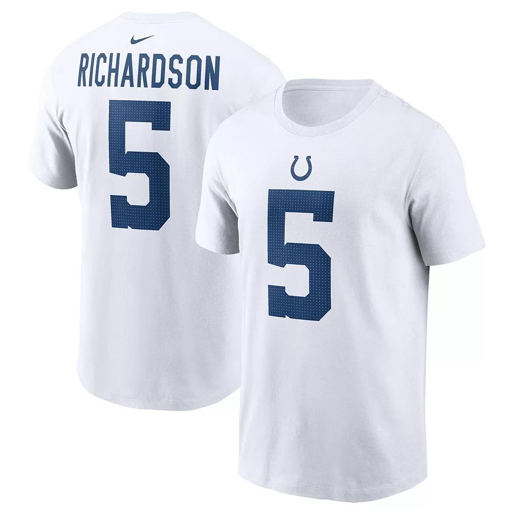 Men's Nike Anthony Richardson White Indianapolis Colts 2023 NFL Draft First Round Pick Player Name & Number T-Shirt, Size: Small Product Image