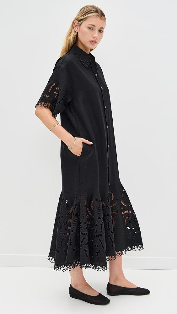 Sea Marja Embroidery Shirt Dress | Shopbop Product Image
