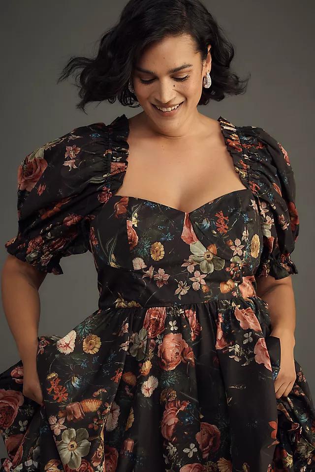 Selkie Plus Puff-Sleeve Tiered Maxi Dress Product Image
