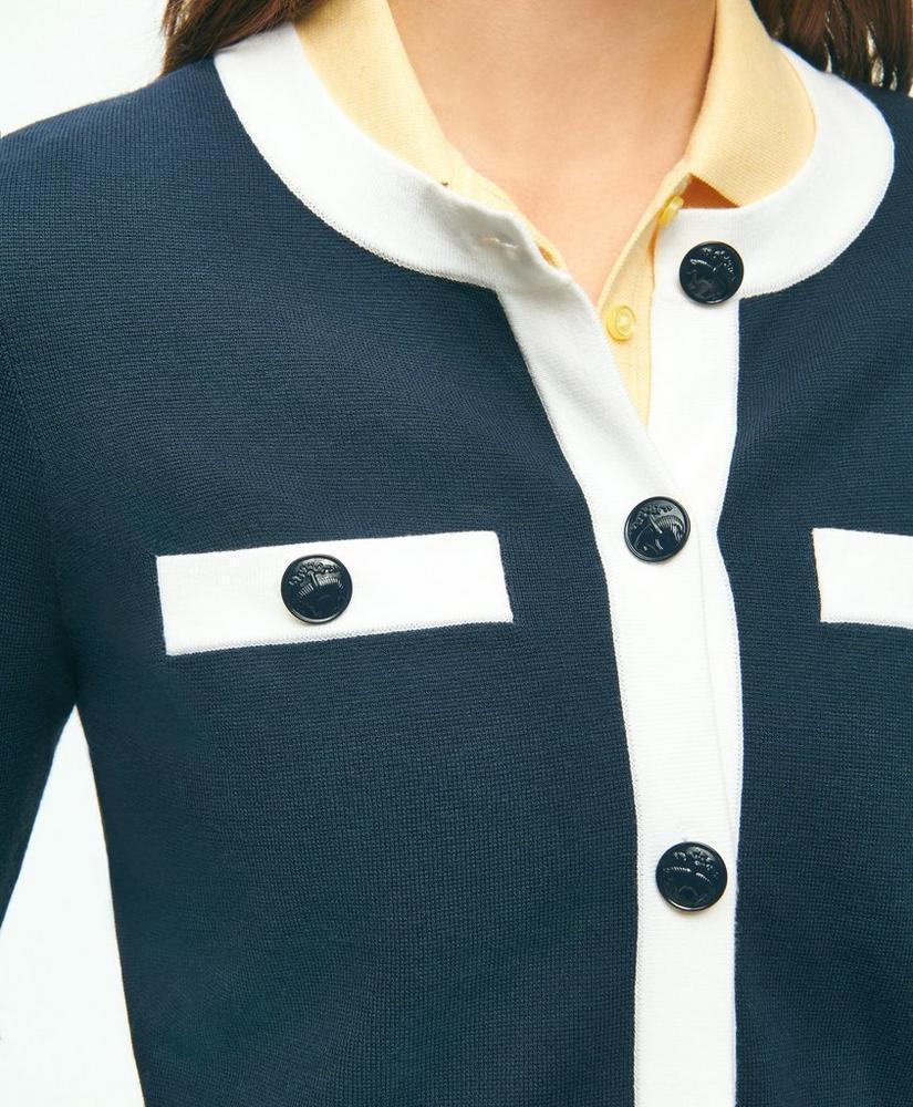 Lady Cardigan With Contrast Tipping Product Image