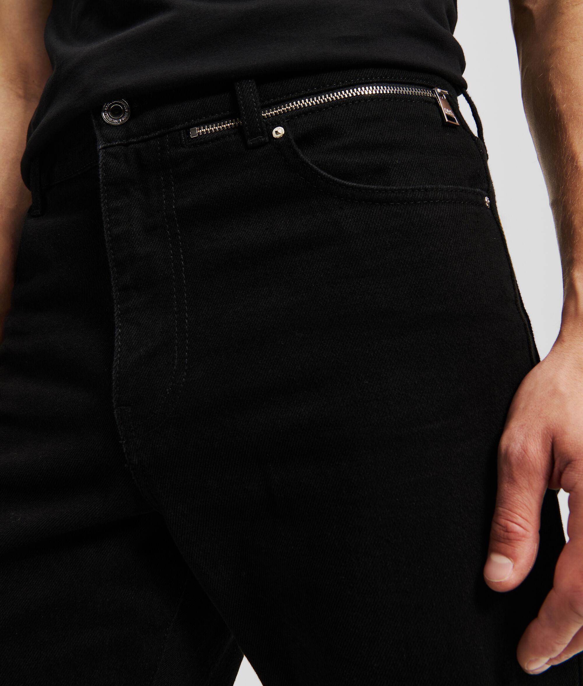 ZIP-DETAIL STRAIGHT JEANS Product Image