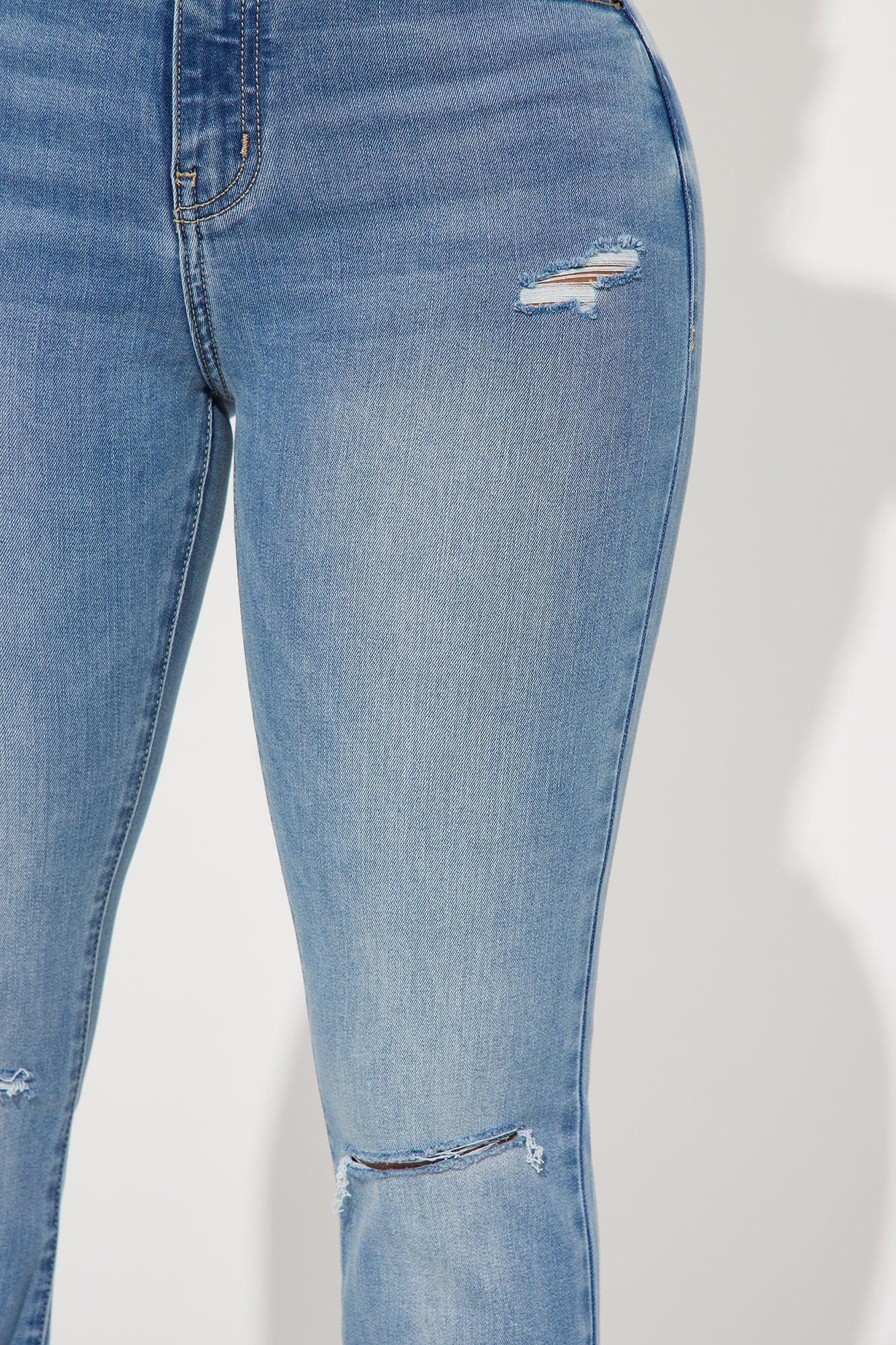 Pleasure Seeker Soft Stretch Flare Jeans - Medium Wash Product Image