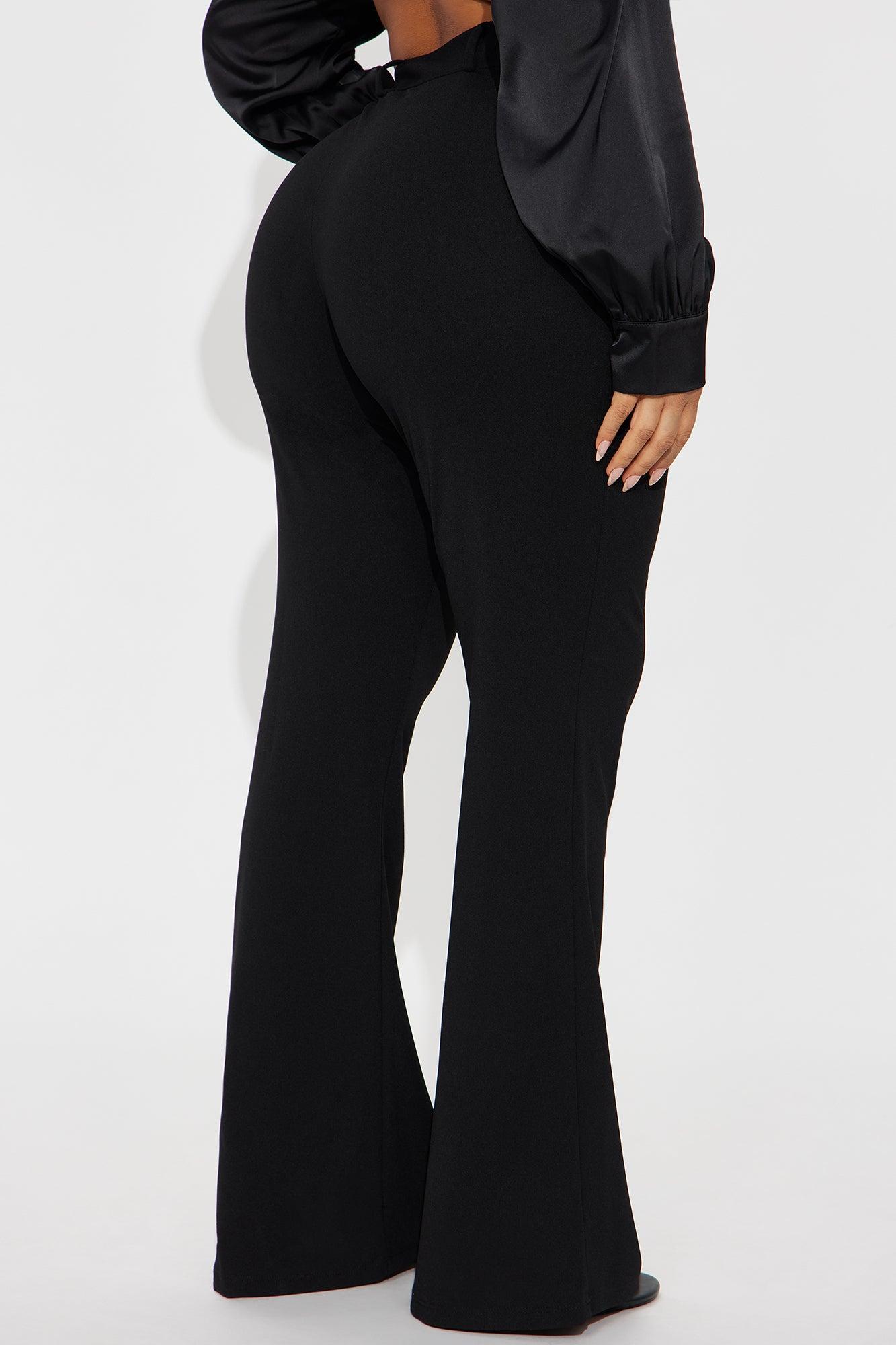 Zulema Crepe Flare Pant - Black Product Image