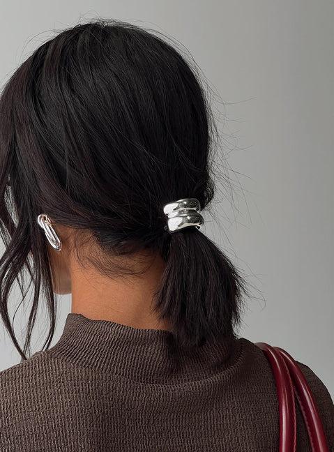 Claresa Hair Tie Silver Product Image