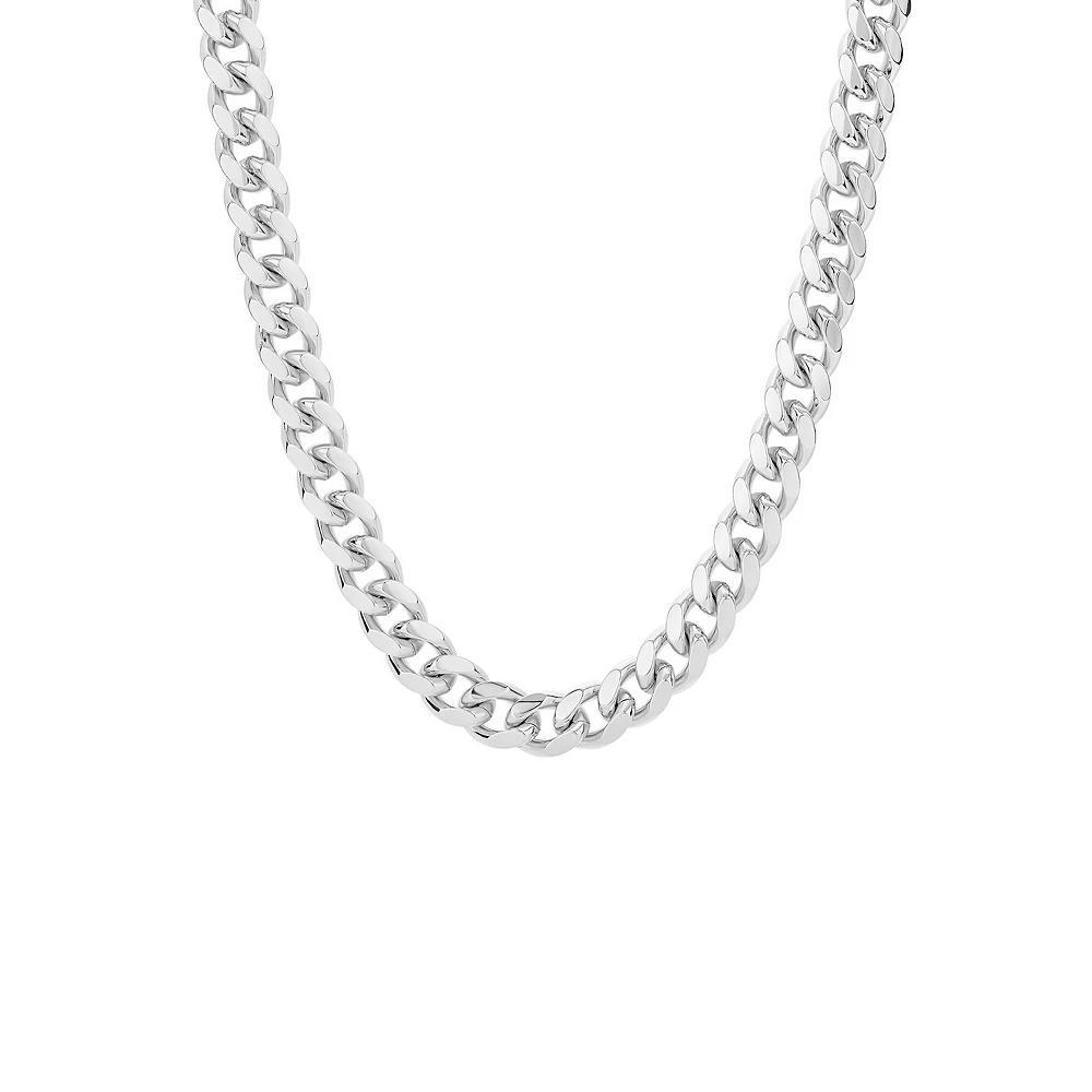 Aurielle Gender Neutral Curb Link Chain Necklace, Women's, Size: 22", Silver Tone Product Image