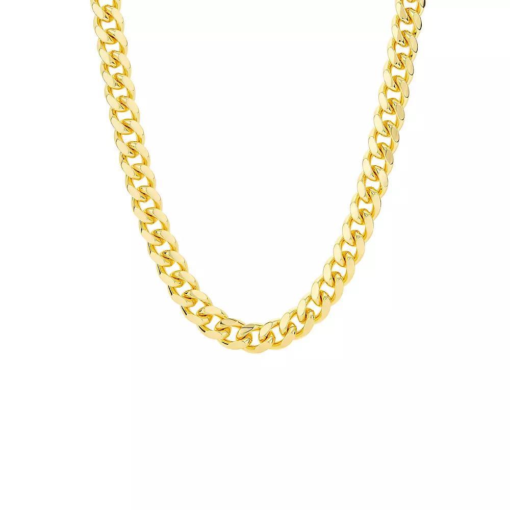 Aurielle Gender Neutral Curb Link Chain Necklace, Women's, Size: 18", Yellow Gold Tone Product Image