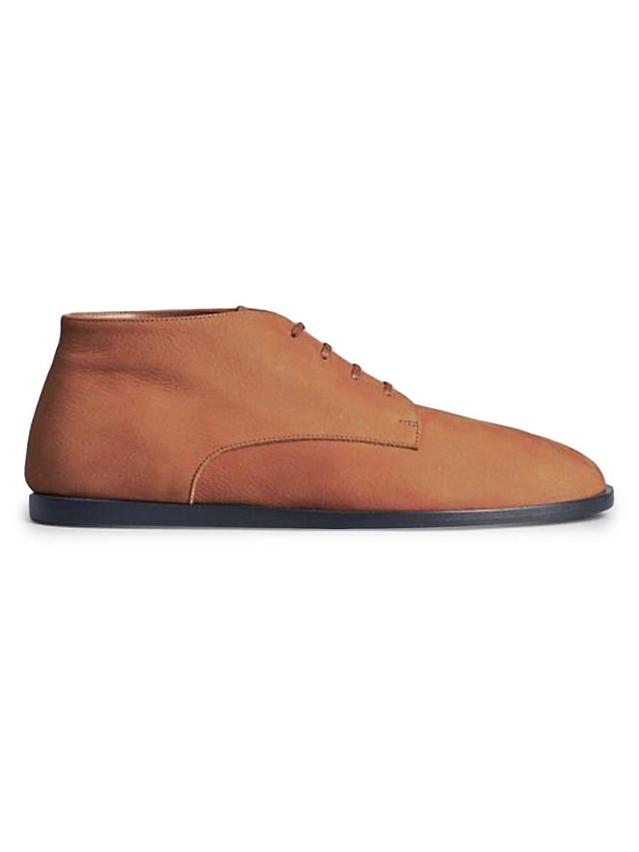 Womens Leather Derby-Style Flats Product Image