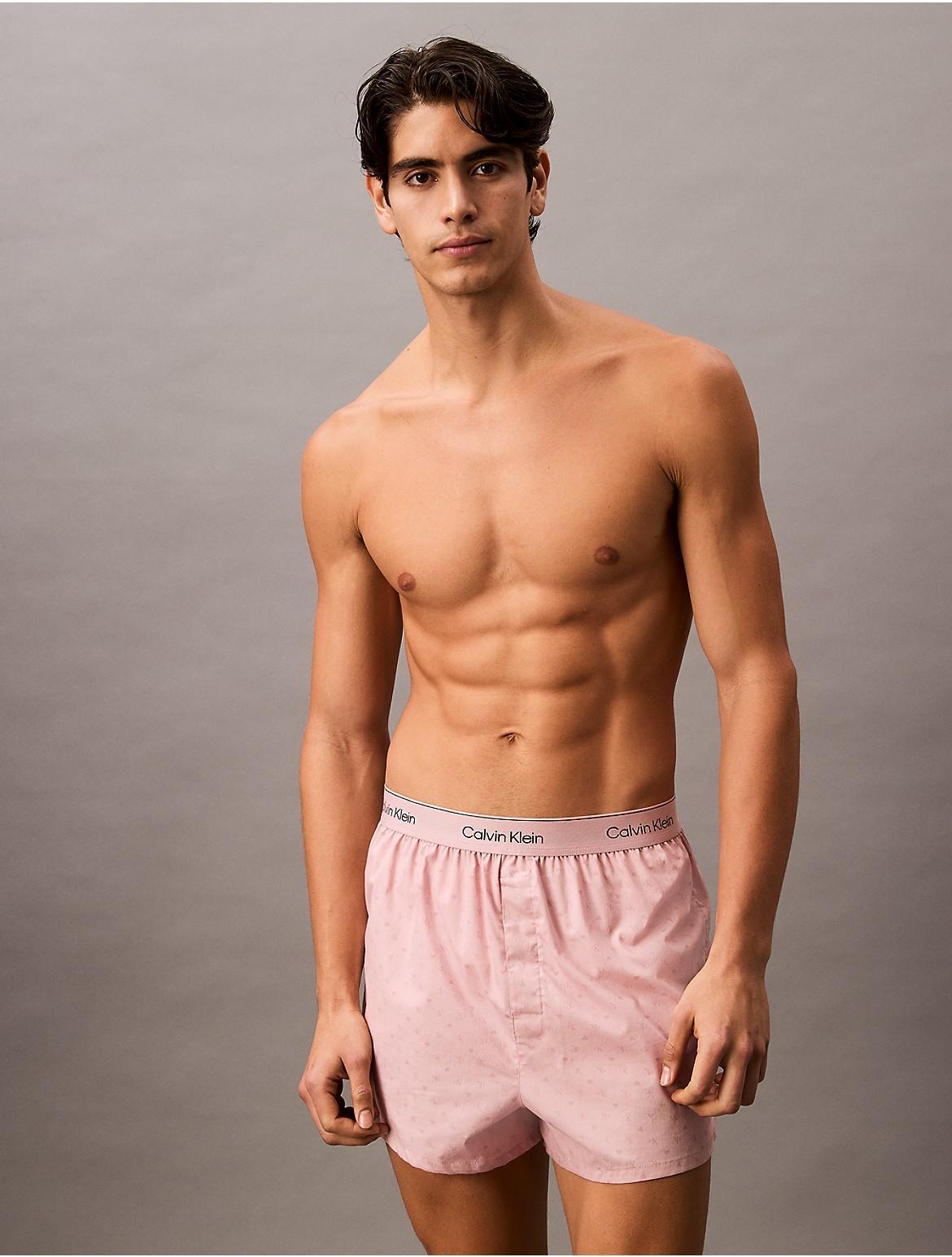 Calvin Klein Mens Icon Cotton Stretch V-Day Slim Boxer - Red - XL Product Image