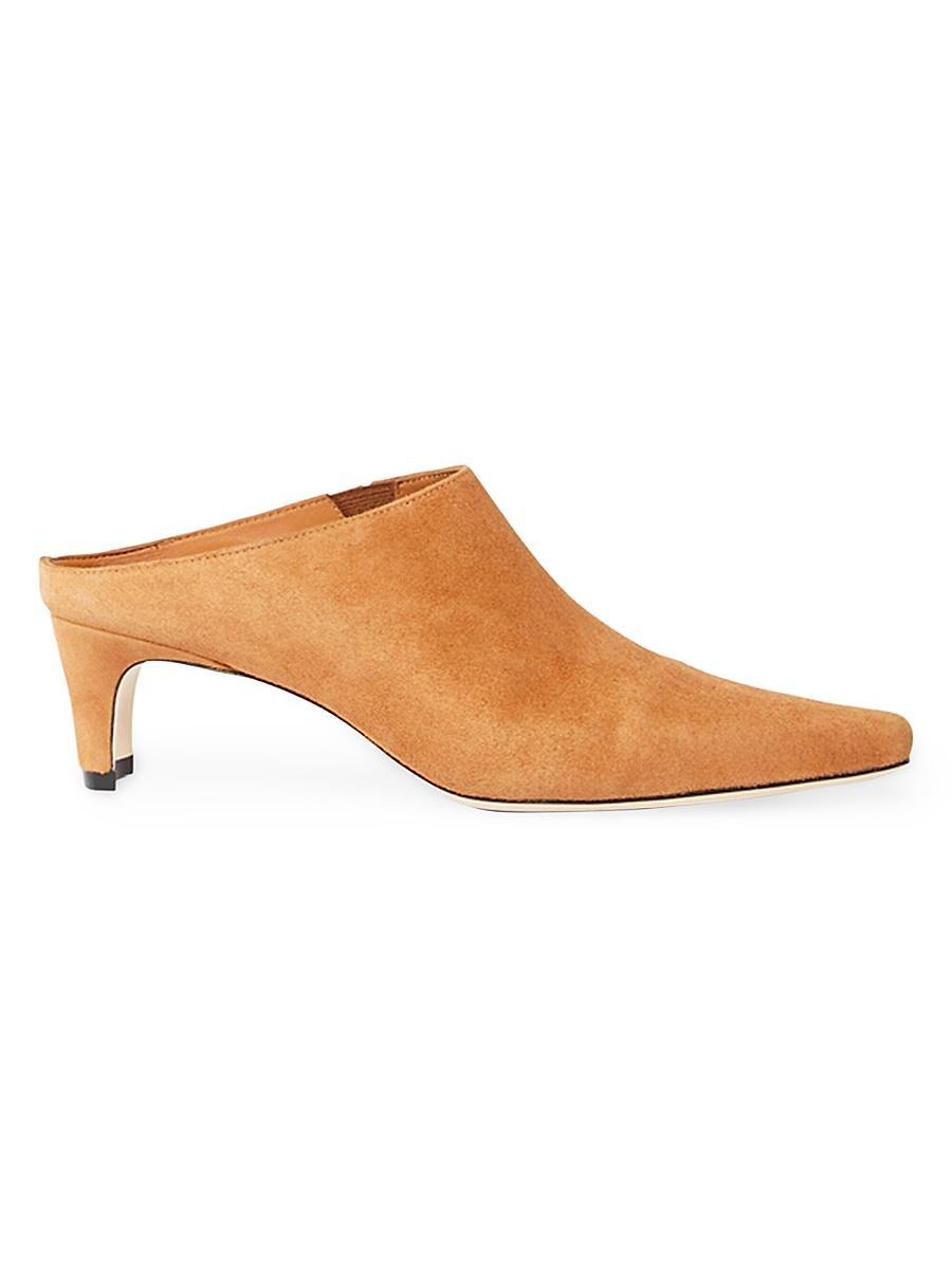 Womens Wally 55MM Suede Mules Product Image
