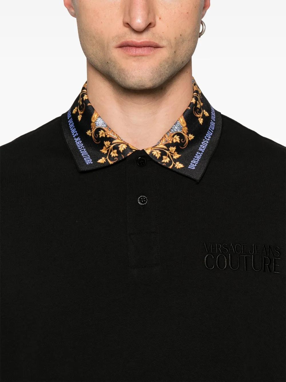 logo-embroidered cotton polo shirt Product Image