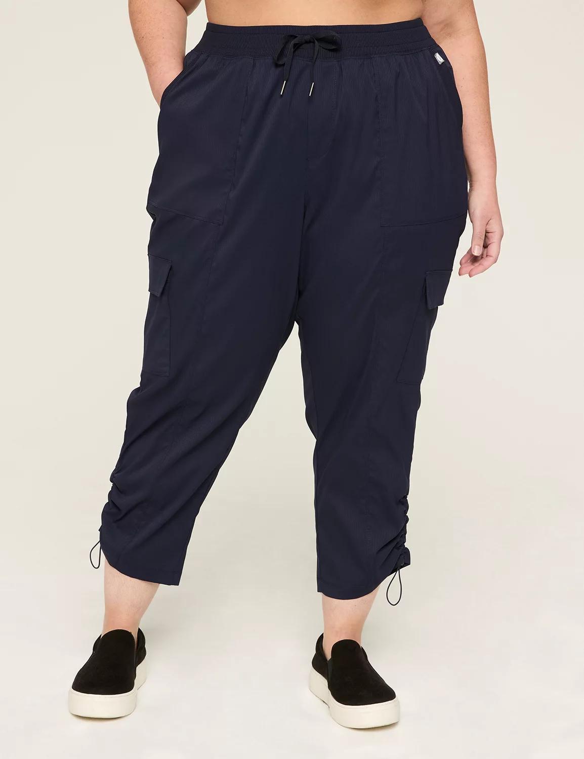 LIVI Woven Crop Bungee-Detail Pant Product Image