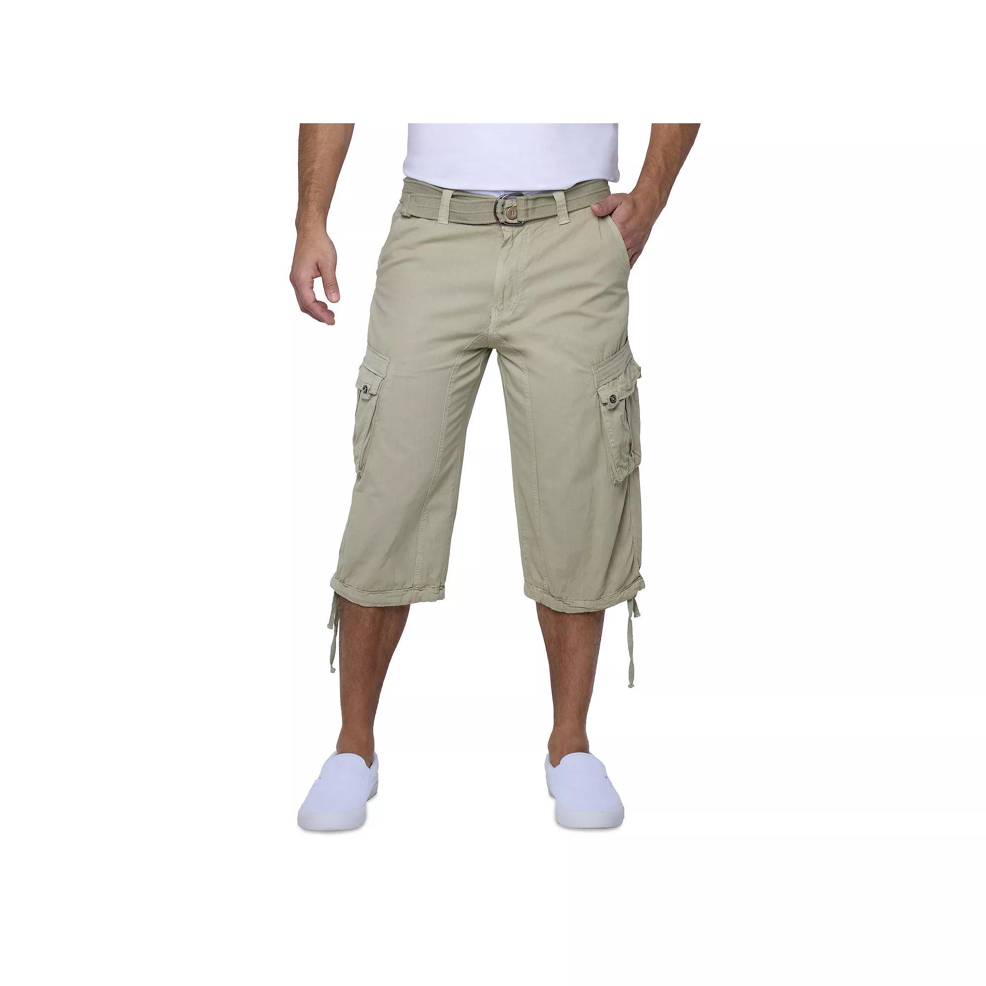 Men's Xray Messenger Belted Cargo Shorts, Size: 36, Black Camo Product Image