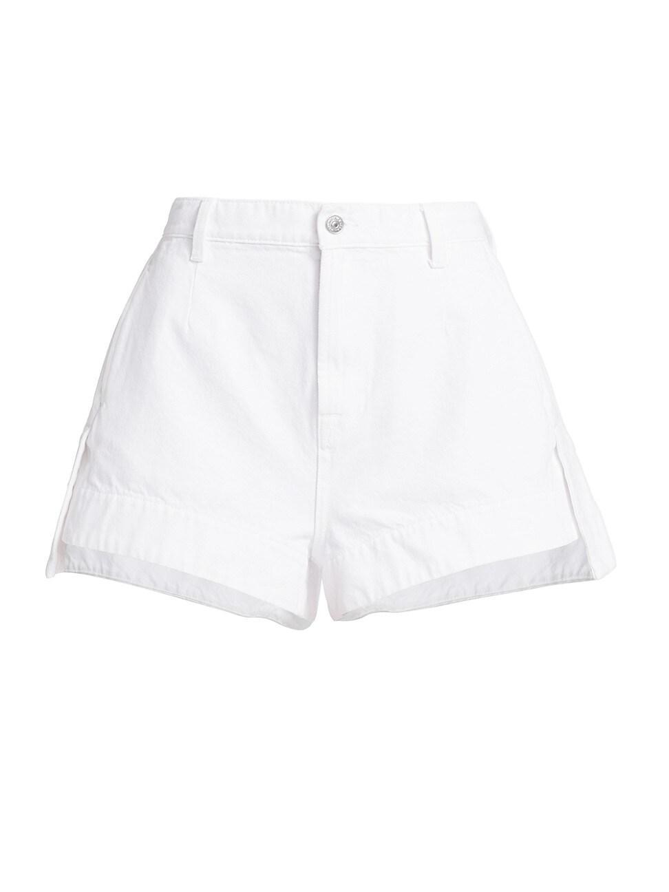 Tailored Slouchy Denim Shorts Product Image