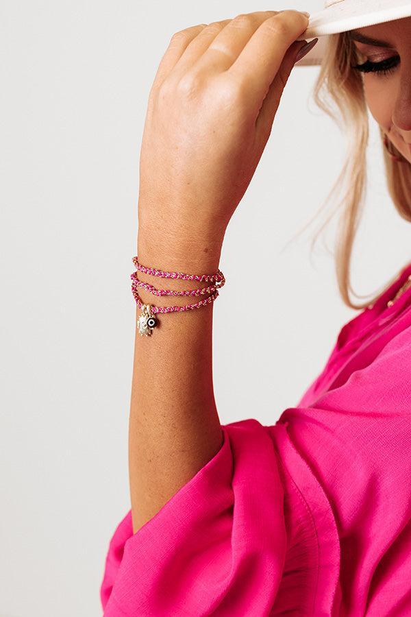 Kendra Scott Shiva Gold Wrap Bracelet In Mauve Abalone Product Image