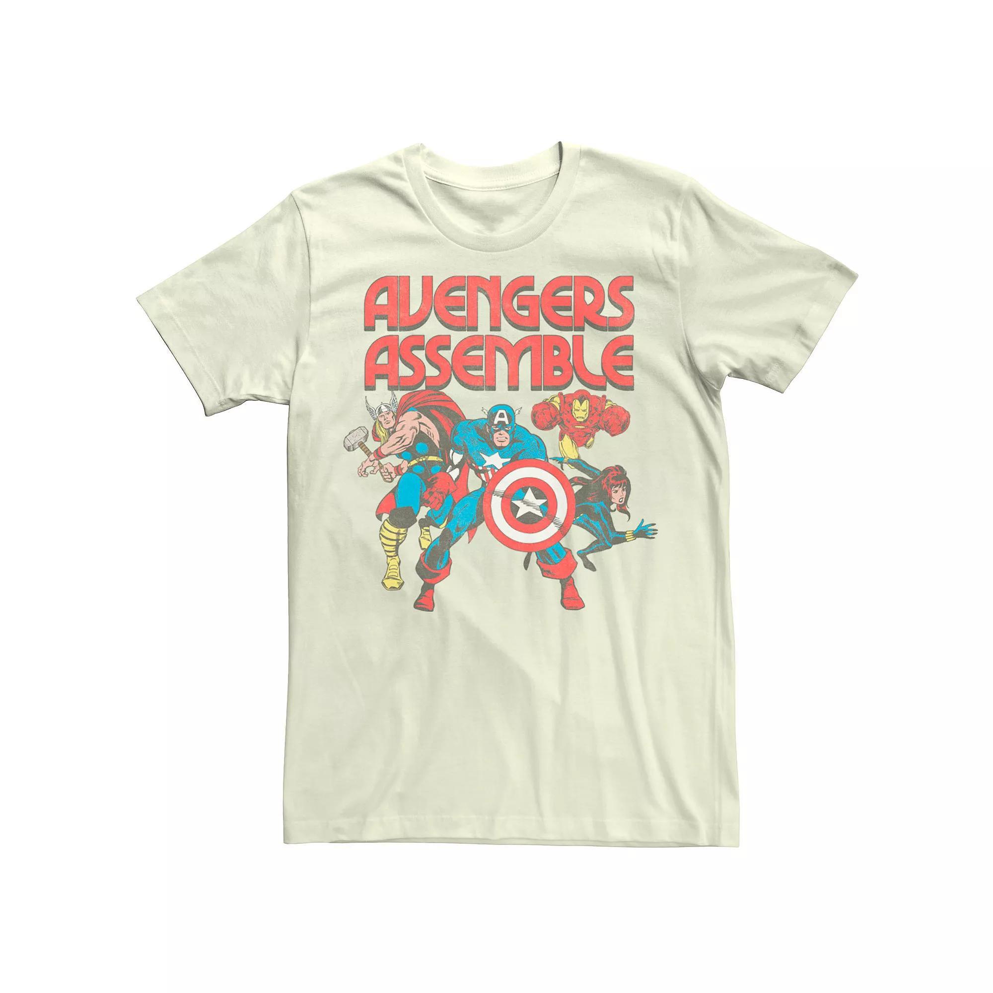 Mens Marvel Avengers Assemble Comic Tee Product Image