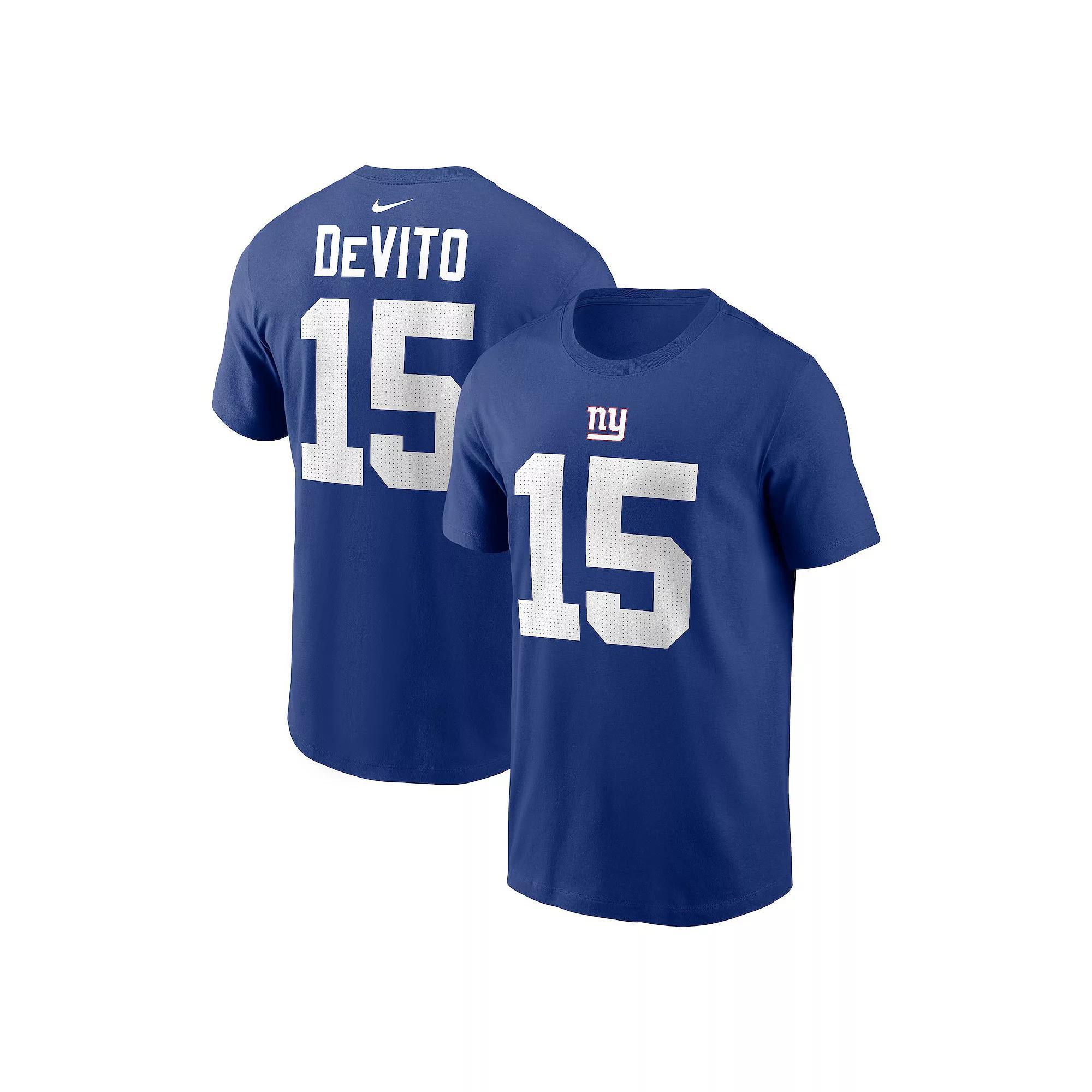 Men's Nike Tommy DeVito Royal New York Giants Name & Number T-Shirt, Size: 2XL, Blue Product Image