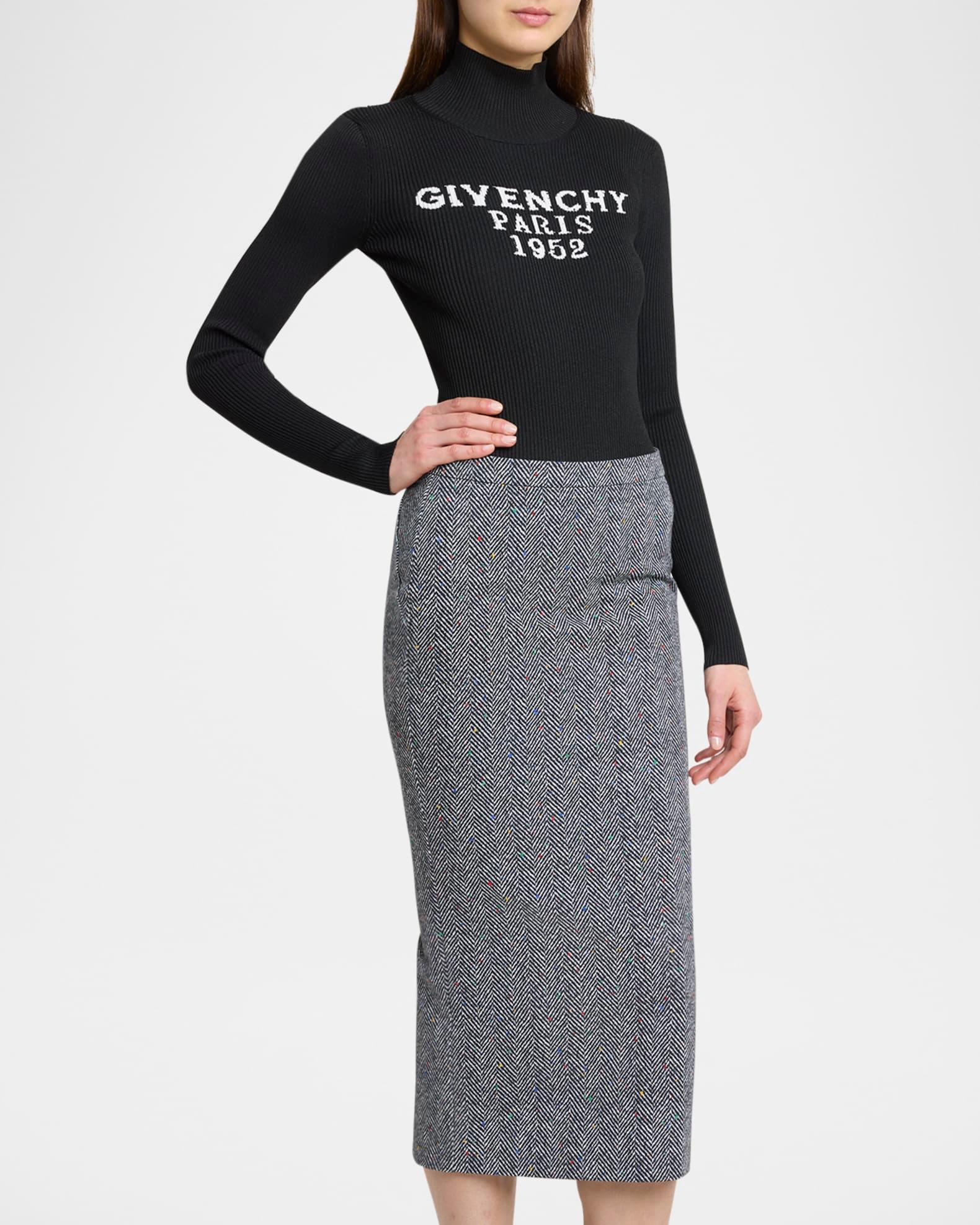 High-Neck Logo-Print Bodysuit Product Image