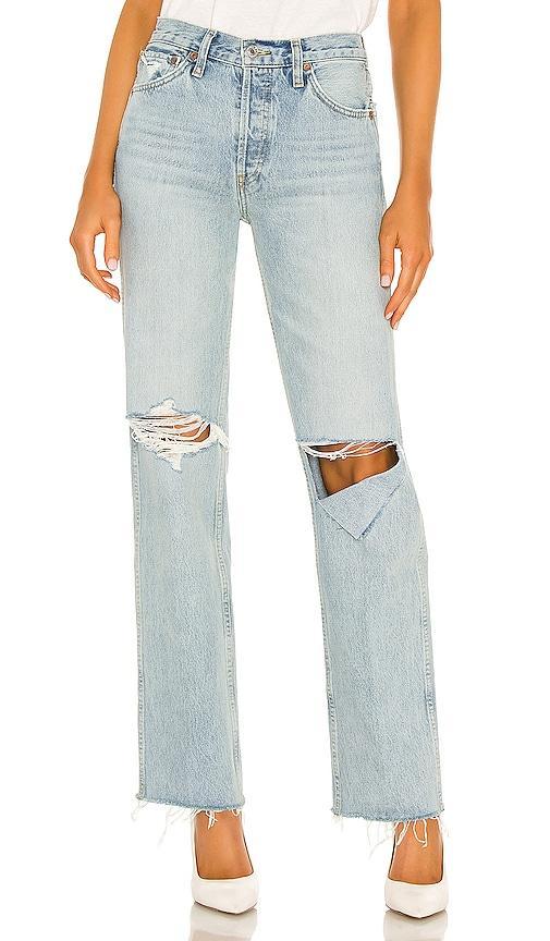 Womens 90s High-Rise Loose Straight Jeans Product Image