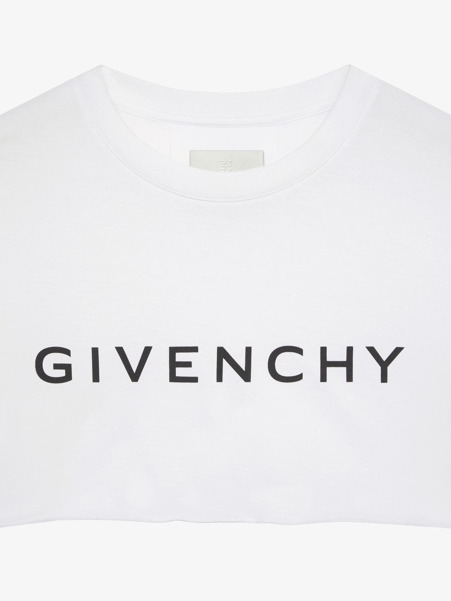 GIVENCHY Archetype cropped t-shirt in cotton Product Image