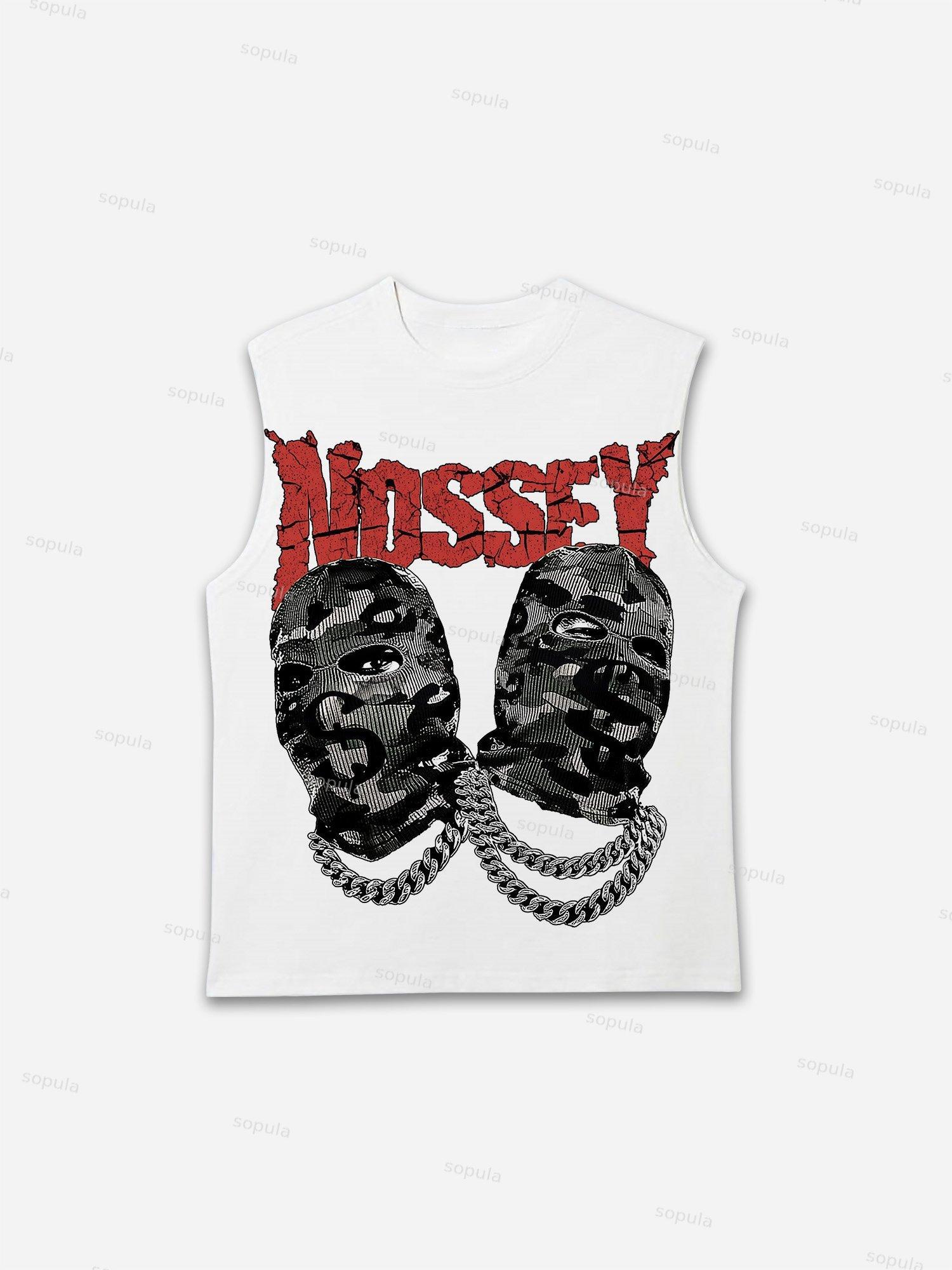 Sopula Men's Camo Double Head Mask Print Tank Top Product Image