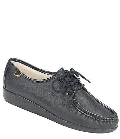 SAS Siesta Leather Wedge Oxfords Product Image