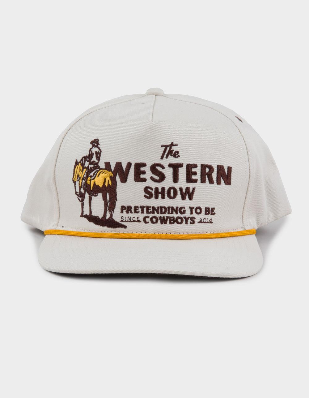 SENDERO PROVISIONS CO. Western Show 5 Panel Snapback Hat - CREAM Product Image