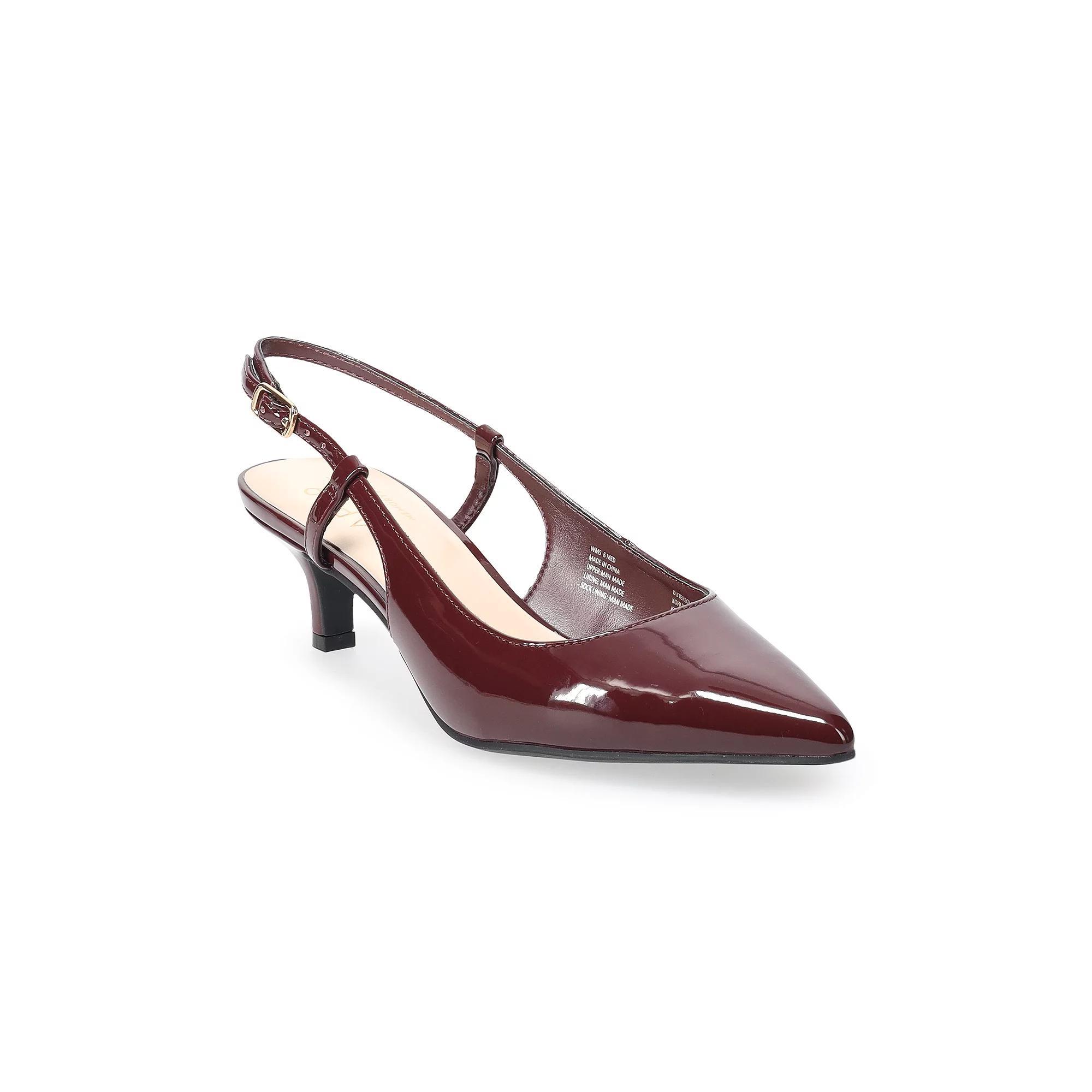Apt. 9 Keerah Womens Slingback Kitten Heels Red Product Image