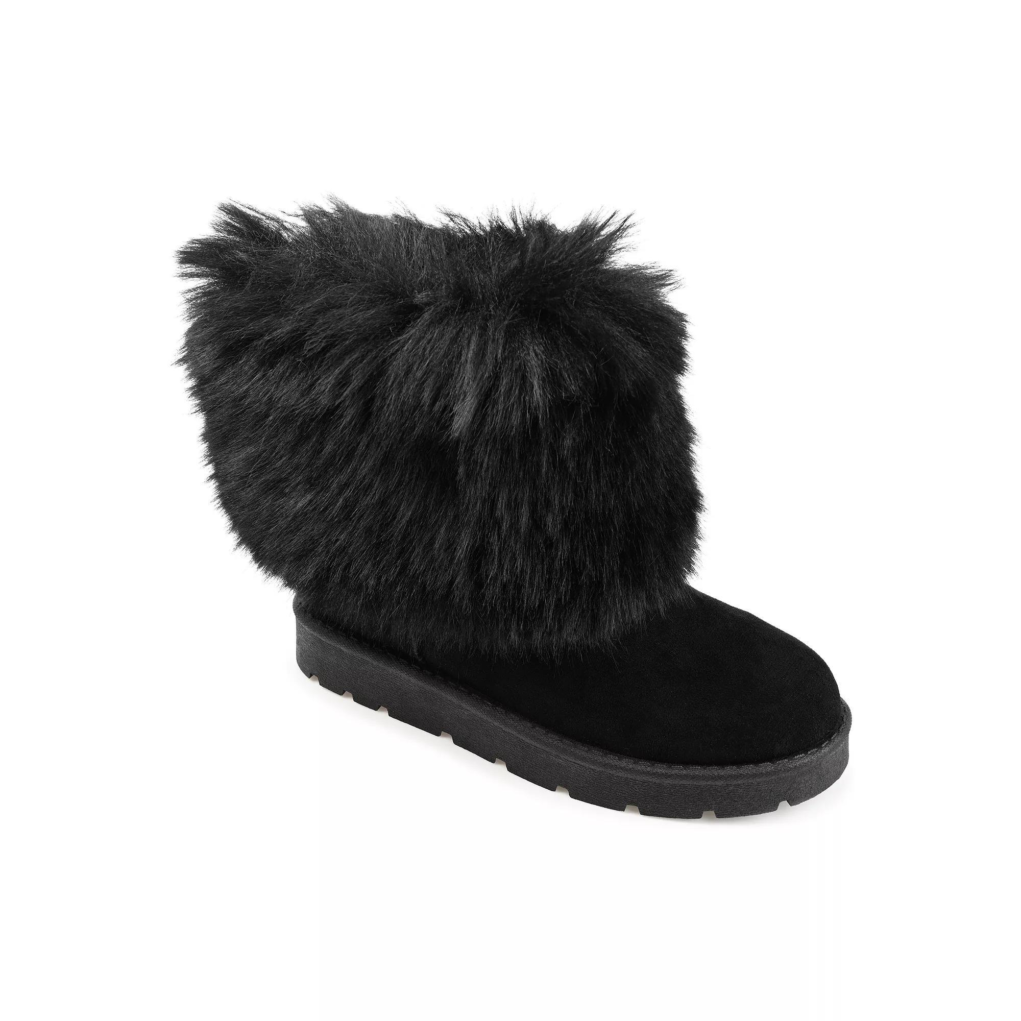 Journee Shanay Tru Comfort Foam Womens Faux-Fur Winter Boots Product Image