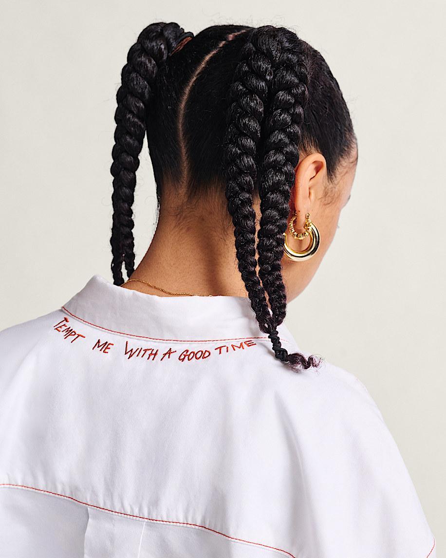 Gillian Button Up Shirt in White| Vans US Product Image