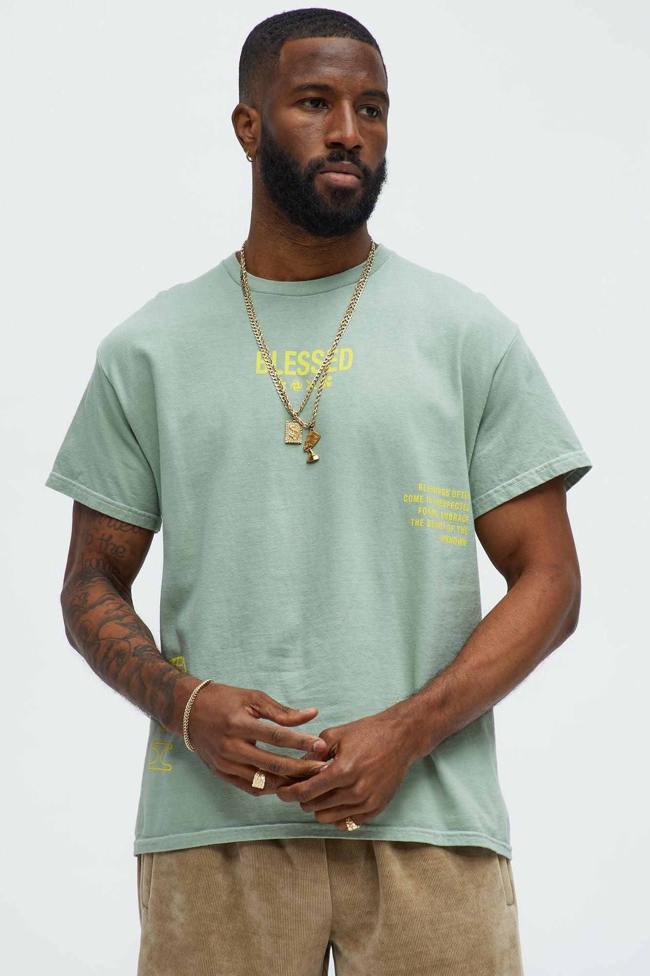 Always Blessed Short Sleeve Tee - Green Product Image