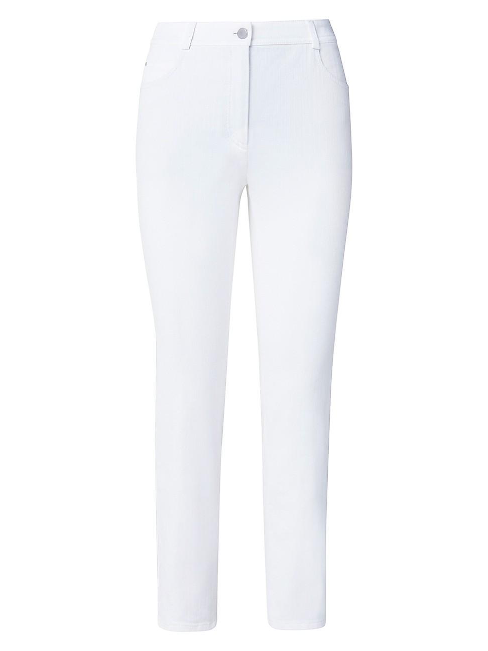 Maru Slim-Leg Ankle Stretch Denim Pants Product Image
