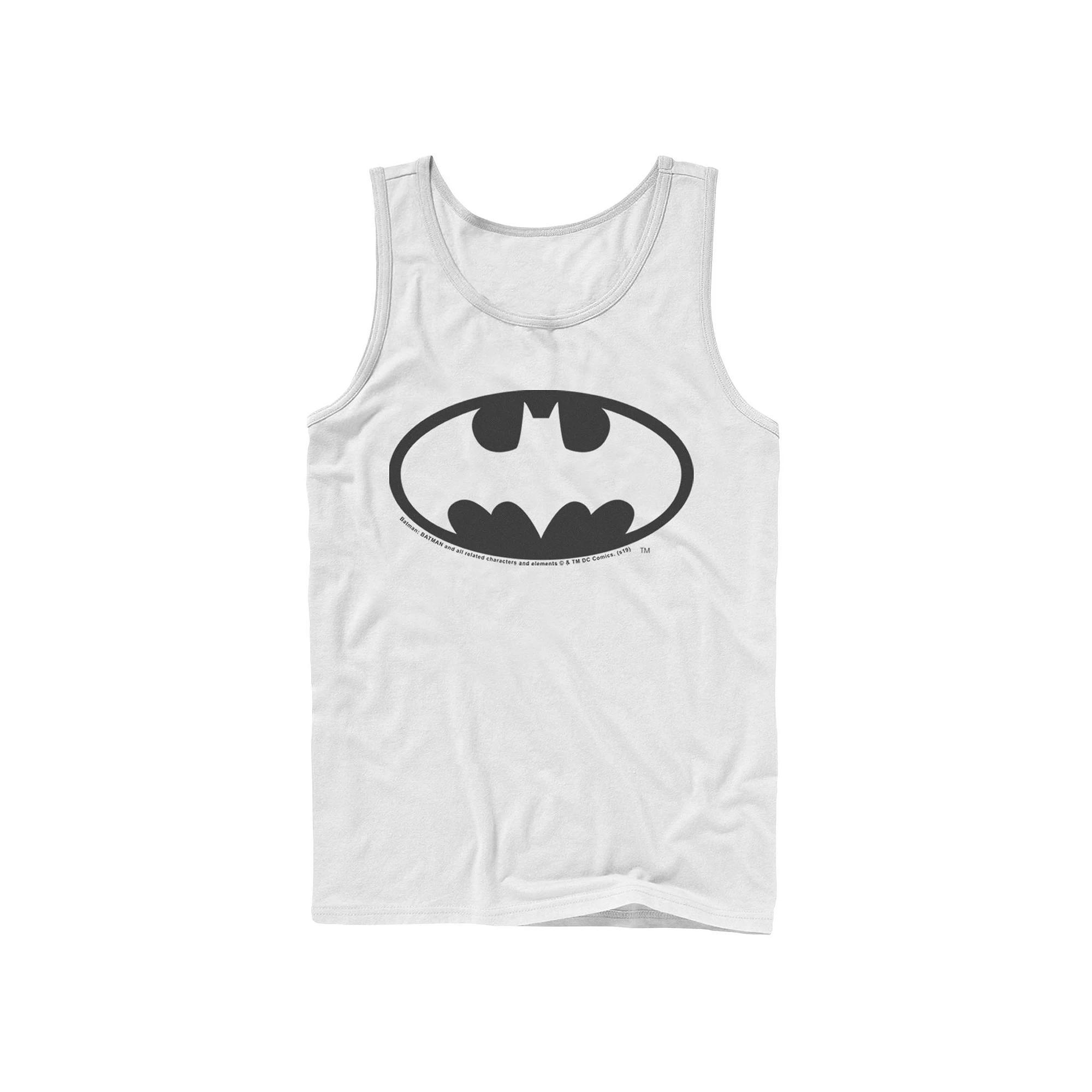 Mens DC Comics Batman Basic Chest Logo Tank Top Athletic Grey Product Image