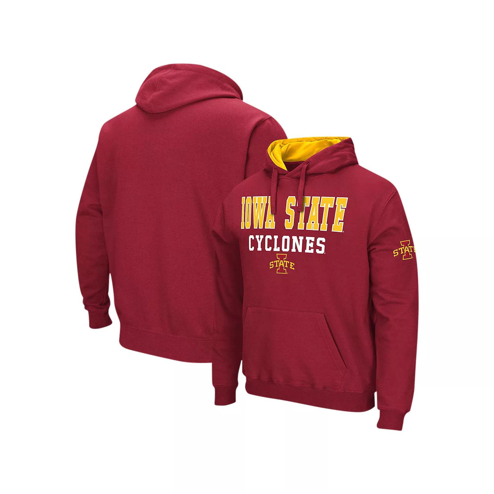 Men's Colosseum Cardinal Iowa State Cyclones Sunrise Pullover Hoodie, Size: Medium, Red Product Image