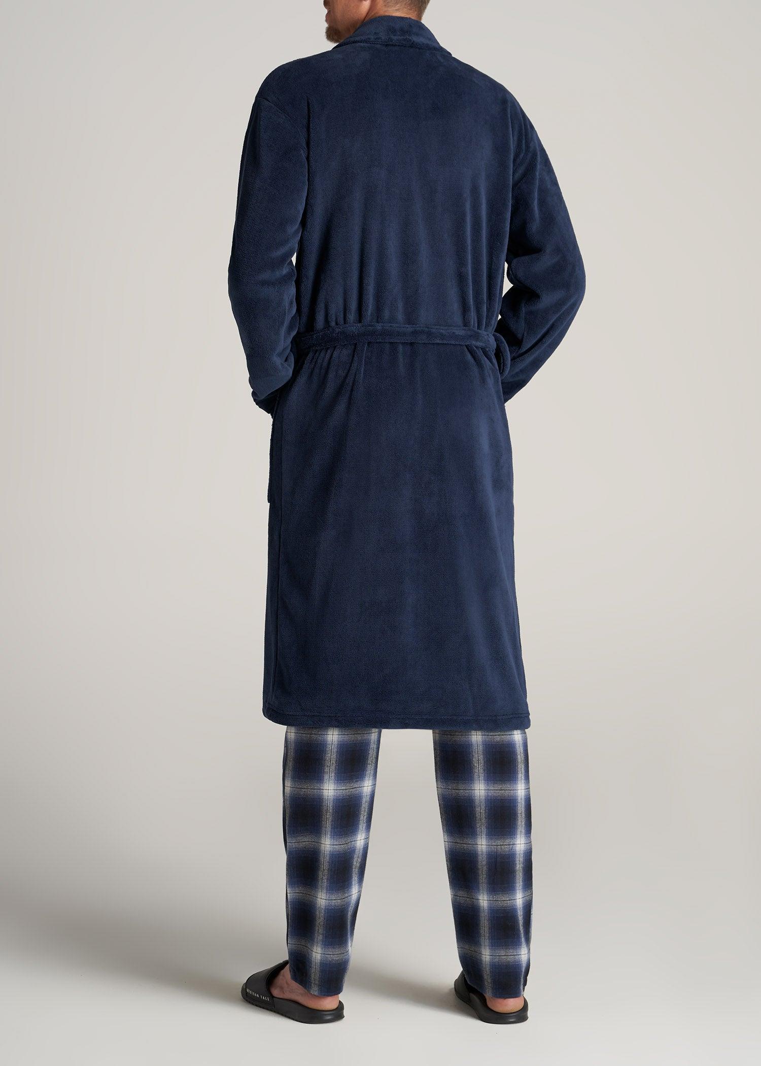 Tall Men's Robe in Navy Product Image