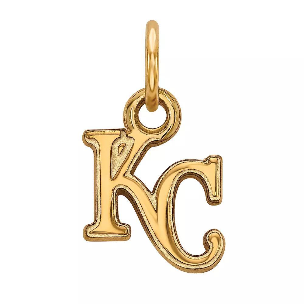 LogoArt Sterling Silver Kansas City Royals Mini Logo Charm, Women's, Size: 15 mm, Gold Tone Product Image