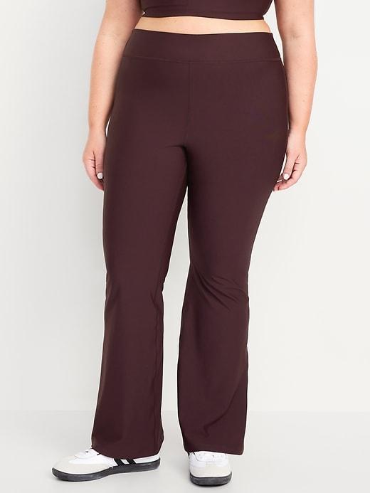 Extra High-Waisted PowerSoft Rib Flare Leggings Product Image