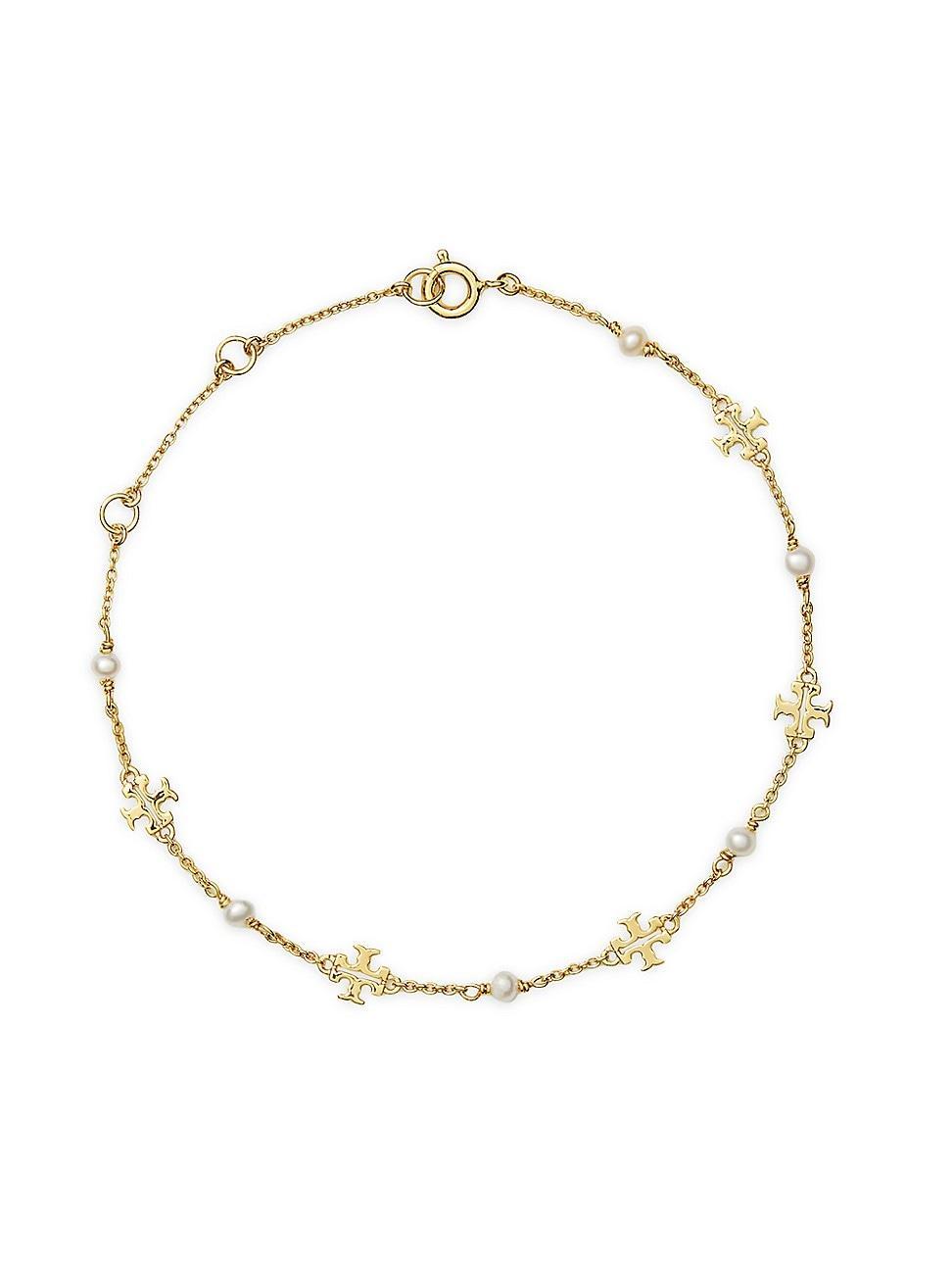 Kira Pearl Delicate Chain Bracelet Product Image