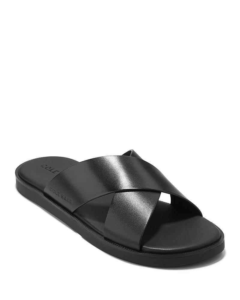 Cole Haan Mens Nantucket Cross Strap Slip On Slide Sandals Product Image