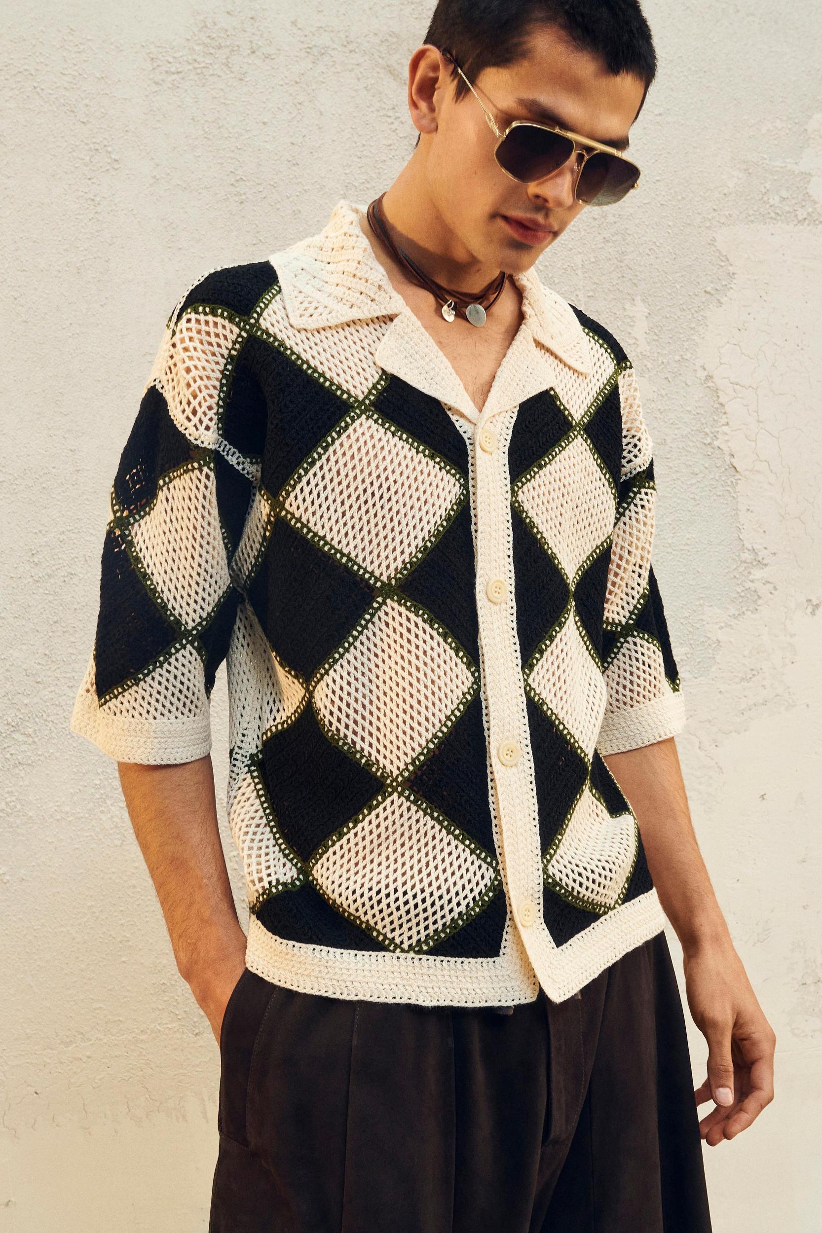 LIMITED EDITION DIAMOND KNIT SHIRT Product Image