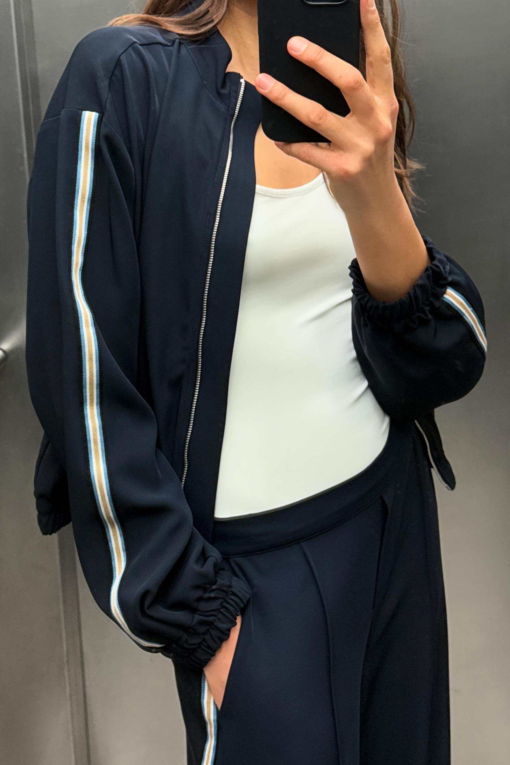 JACKET WITH SIDE STRIPES Product Image
