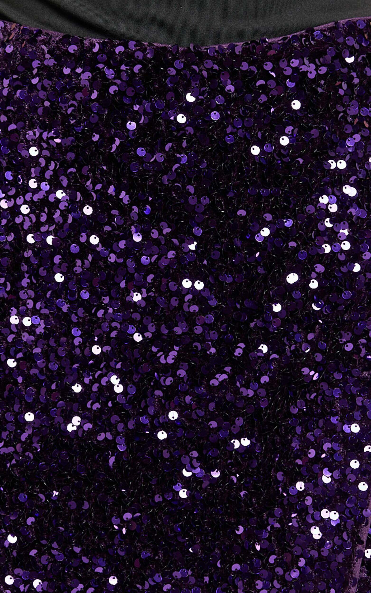 Gabriella Skort- Wrap Front Sequin Skort in Purple Product Image