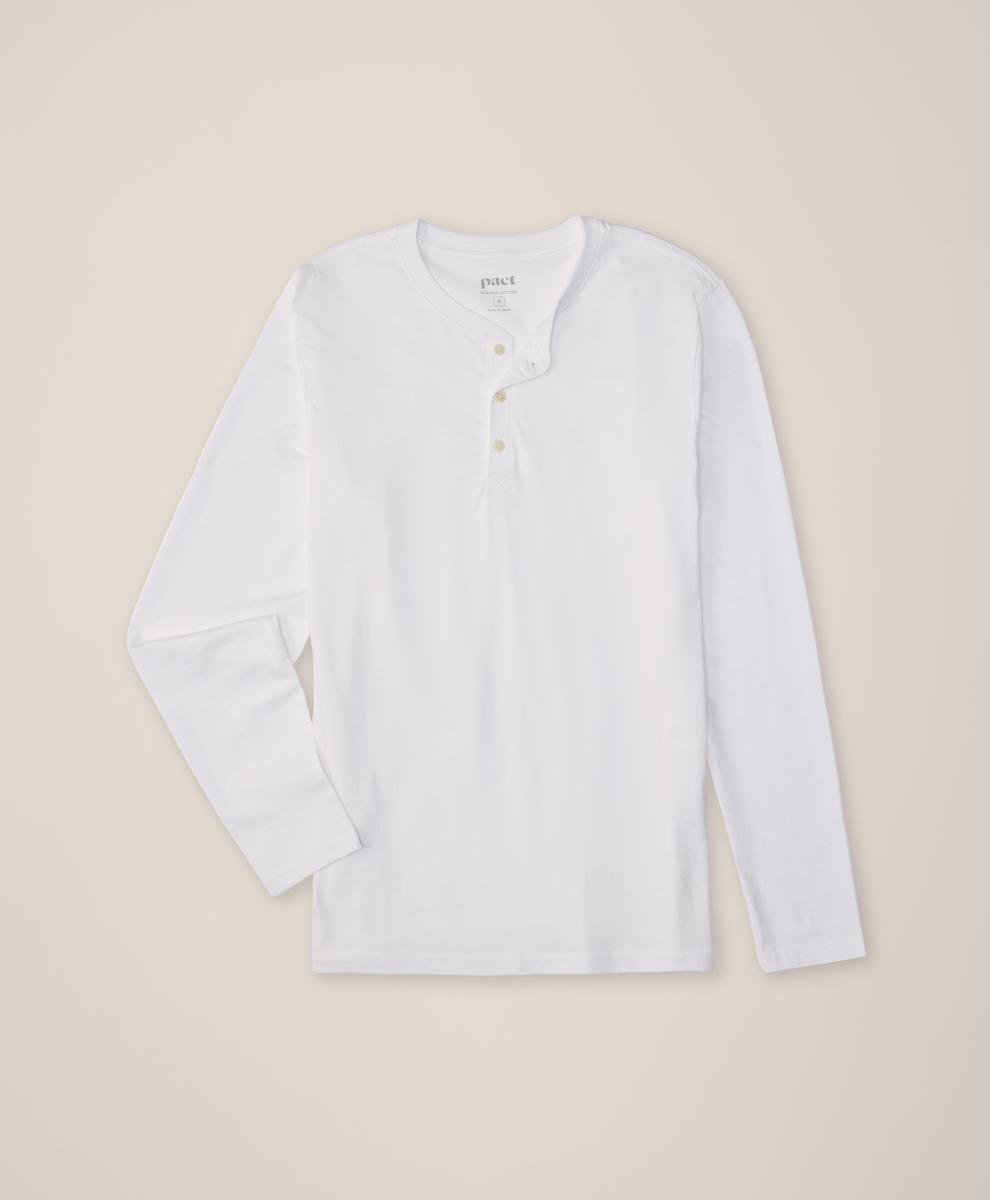 Mens Softspun Long Sleeve Henley XL Product Image